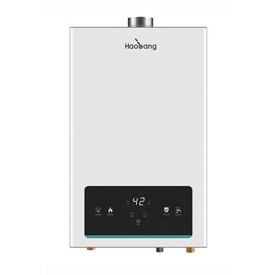 Compact 530x330x143mm Gas Water Heater with Touch Panel Control and Durable Coating Panel for Household Use