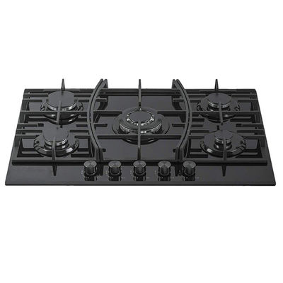 ガス調理器 温熱ガラス 5 燃焼器 ガスホブ 900 X 510mm